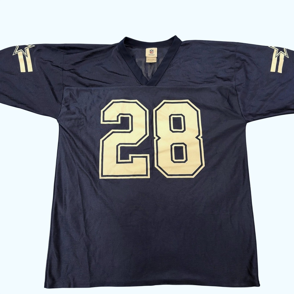 NFL Team Apparel Dallas Cowboys Felix Jones 28 Jersey Navy Blue Mens Large